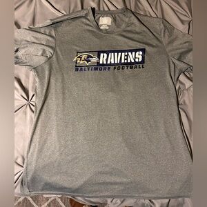 NFL Baltimore Ravens Heather Gray Men’s 2XL Short Sleeve Shirt